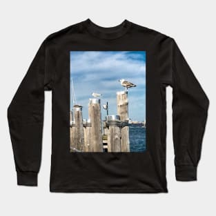 Seagulls, New York City Long Sleeve T-Shirt